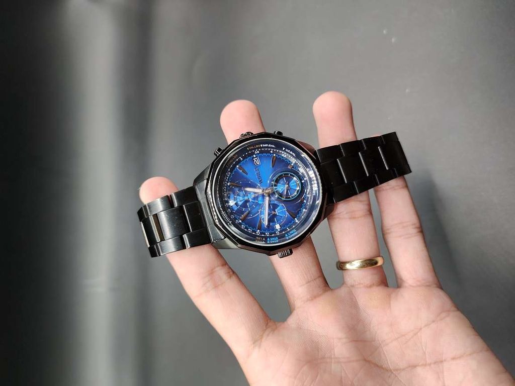 Đồng hồ Seiko Wired full đen đẹp 98% kim trôi