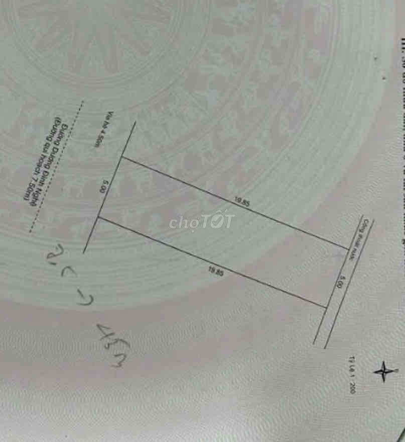 bán đất 2 mặt tiền đường 7m5 phố Hàn Quốc dương đình nghệ