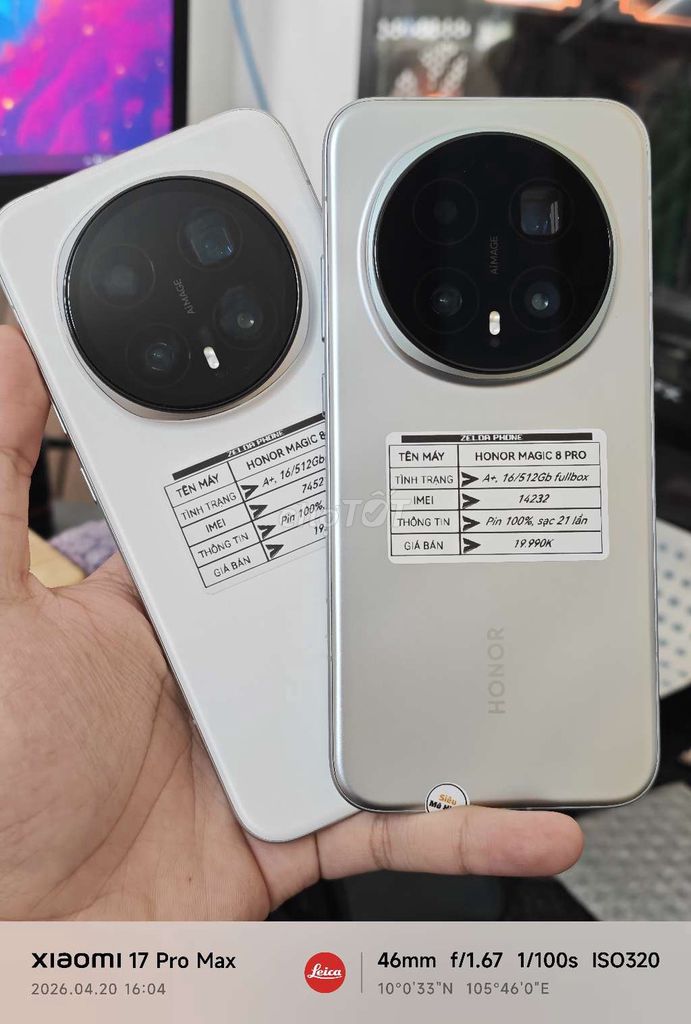 Honor Magic 8 Pro 16/512Gb Fullbox Likenew. Mua bán Điện thoại tại Quận Ninh Kiều Cần Thơ được đăng bởi Zelda Phone hình 1
