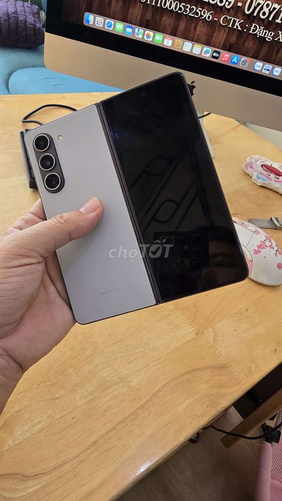 Samsung Z Fold 5 512GB Tím. Mua bán Điện thoại tại Quận Ninh Kiều Cần Thơ được đăng bởi hiển mobile hình 1