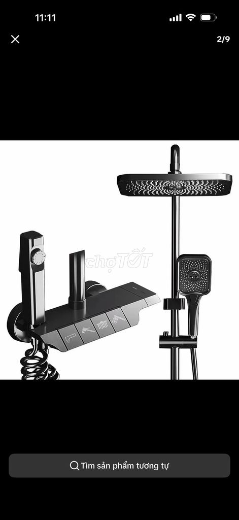 Cây sen tắm Kim loại Đen 1.3m Mới. Mua bán Thiết bị vệ sinh, nhà tắm tại Quận 5 Tp Hồ Chí Minh được đăng bởi Nguyen Tien hình 1