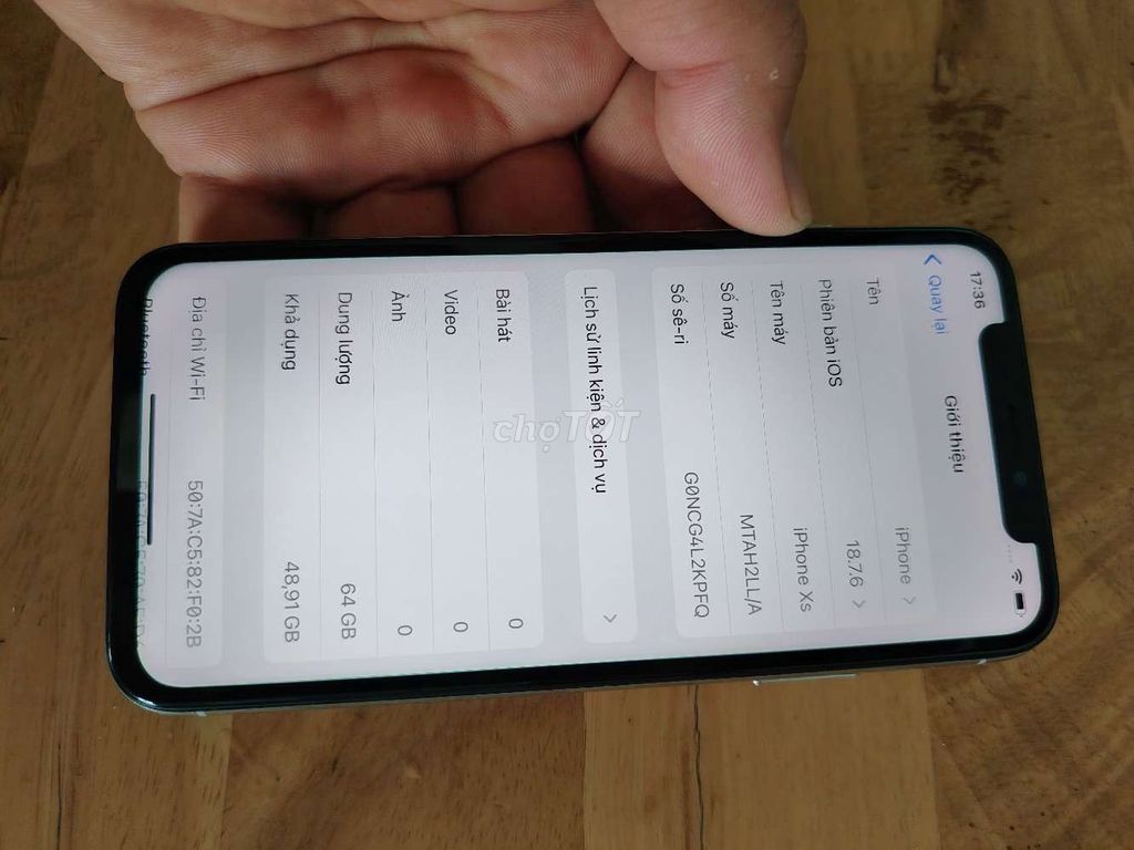 iPhone Xs 64GB Trắng. Mua bán Điện thoại tại Huyện Đắk R'Lấp Đắk Nông được đăng bởi Trần Bình hình 1
