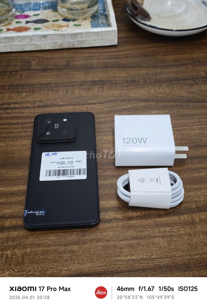 Xiaomi Mi 14 Pro 16/512 Đen sạc 120w có ship COD. Mua bán Điện thoại tại Quận Hoàng Mai Hà Nội được đăng bởi Trần Ngọc Hiếu hình 1