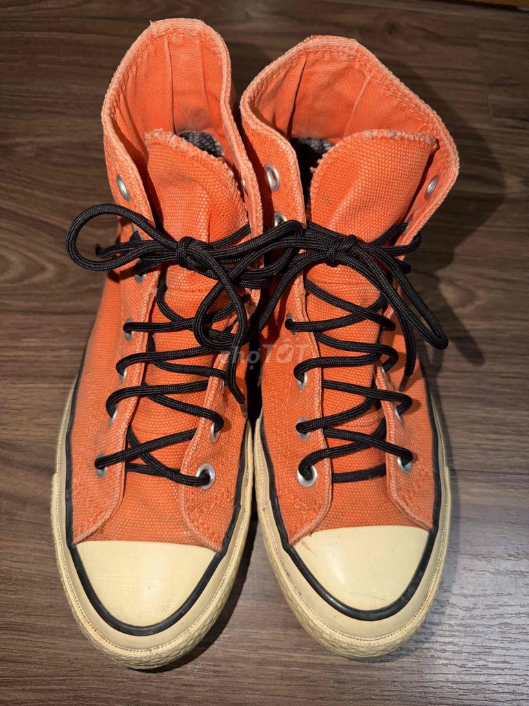 Giày Converse Chuck Taylor Cổ Cao Vải Cam. Mua bán Giày dép tại Quận Long Biên Hà Nội được đăng bởi Thu Trang hình 1
