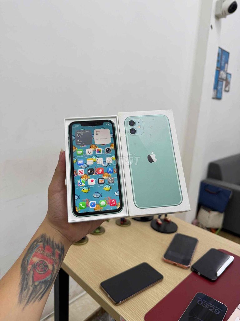 Apple iPhone 11 128GB Xanh lá Nguyên bản. Mua bán Điện thoại tại Quận Đống Đa Hà Nội được đăng bởi TP Hanoi Mobile hình 1