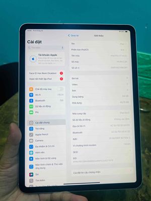 iPad pro Pro. 11inch 2018 64G 4G mất faceid. Mua bán Máy tính bảng tại Quận 8 Tp Hồ Chí Minh được đăng bởi Văn Bình mobile 