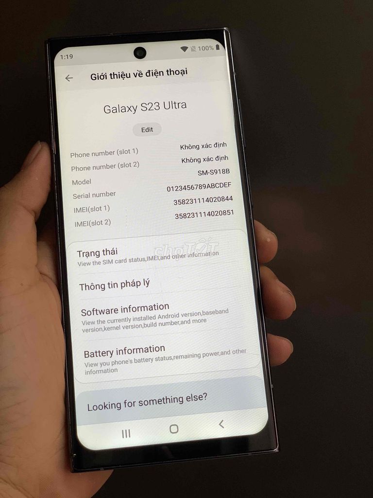 Samsung Galaxy S23 Ultra 2TB đài loan. Mua bán Điện thoại tại Thành phố Phan Thiết Bình Thuận được đăng bởi Minh Thư hình 1
