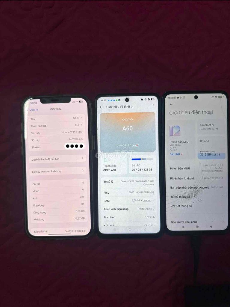 Apple iPhone 12 Pro Max 256GB Xám. Mua bán Điện thoại tại Thành phố Hạ Long Quảng Ninh được đăng bởi Phúc Zim hình 1