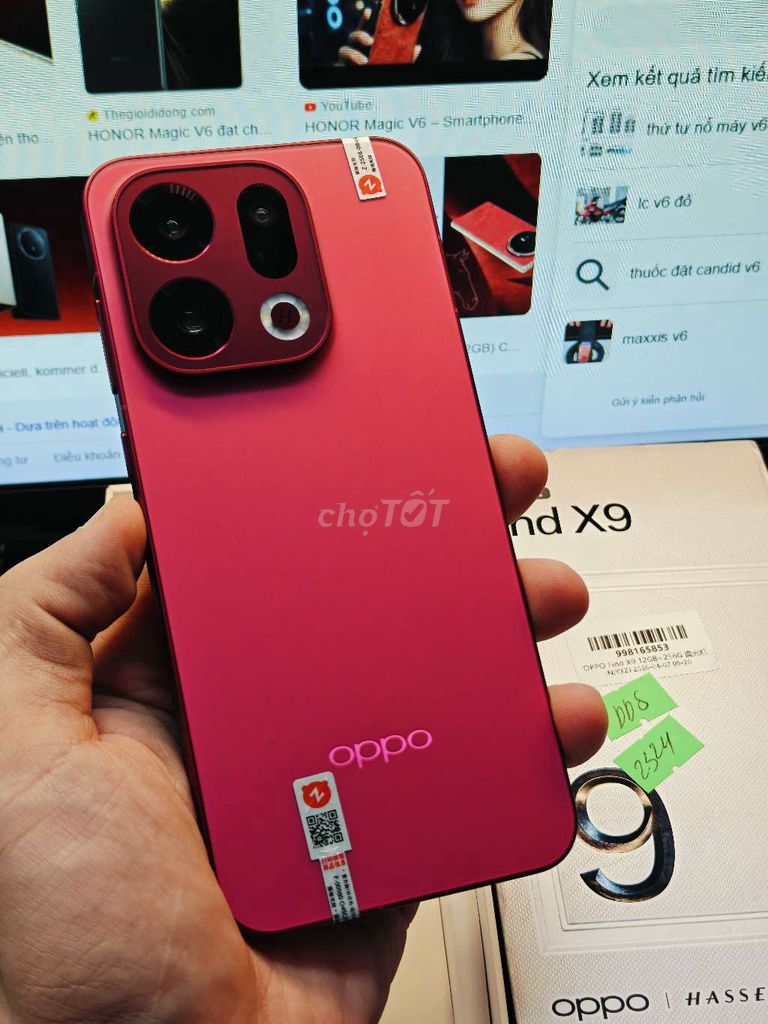 Oppo Find X9 512GB Đỏ. Mua bán Điện thoại tại Quận Hà Đông Hà Nội được đăng bởi Tài hình 1