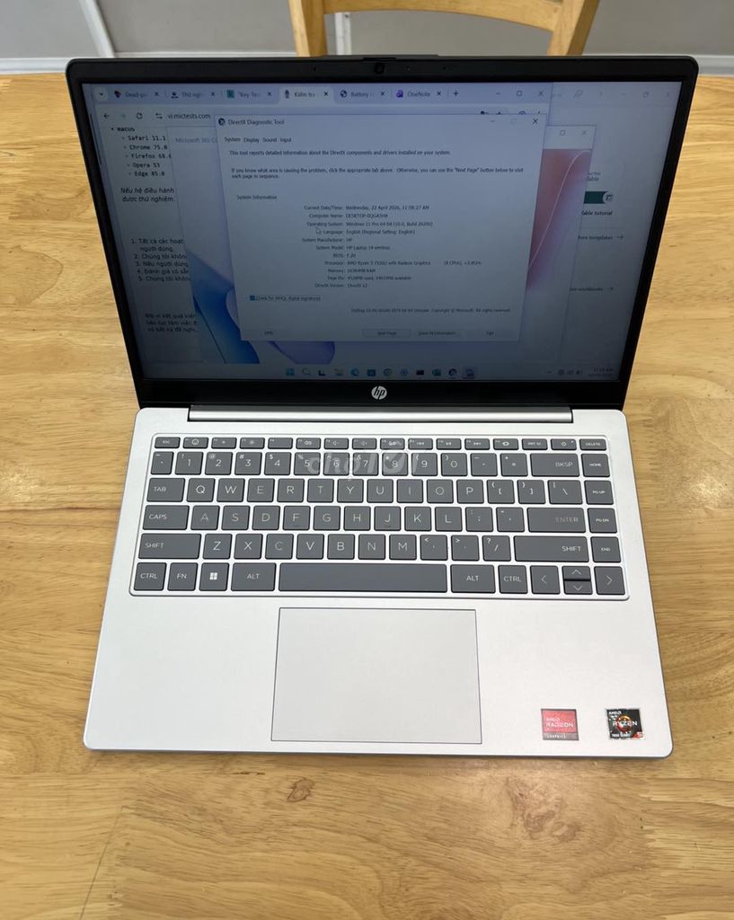 HP Notebook 14-EM Ryzen 5 16GB/512GB/14 FHD. Mua bán Laptop tại Thành phố Qui Nhơn Bình Định được đăng bởi NGỌC PHÚC LAPTOPS hình 1