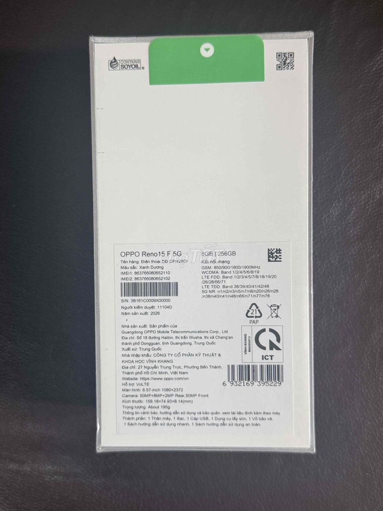 Oppo Reno15 F 5G 256GB Mới. Mua bán Điện thoại tại Quận Cầu Giấy Hà Nội được đăng bởi ĐỨC ANH hình 1