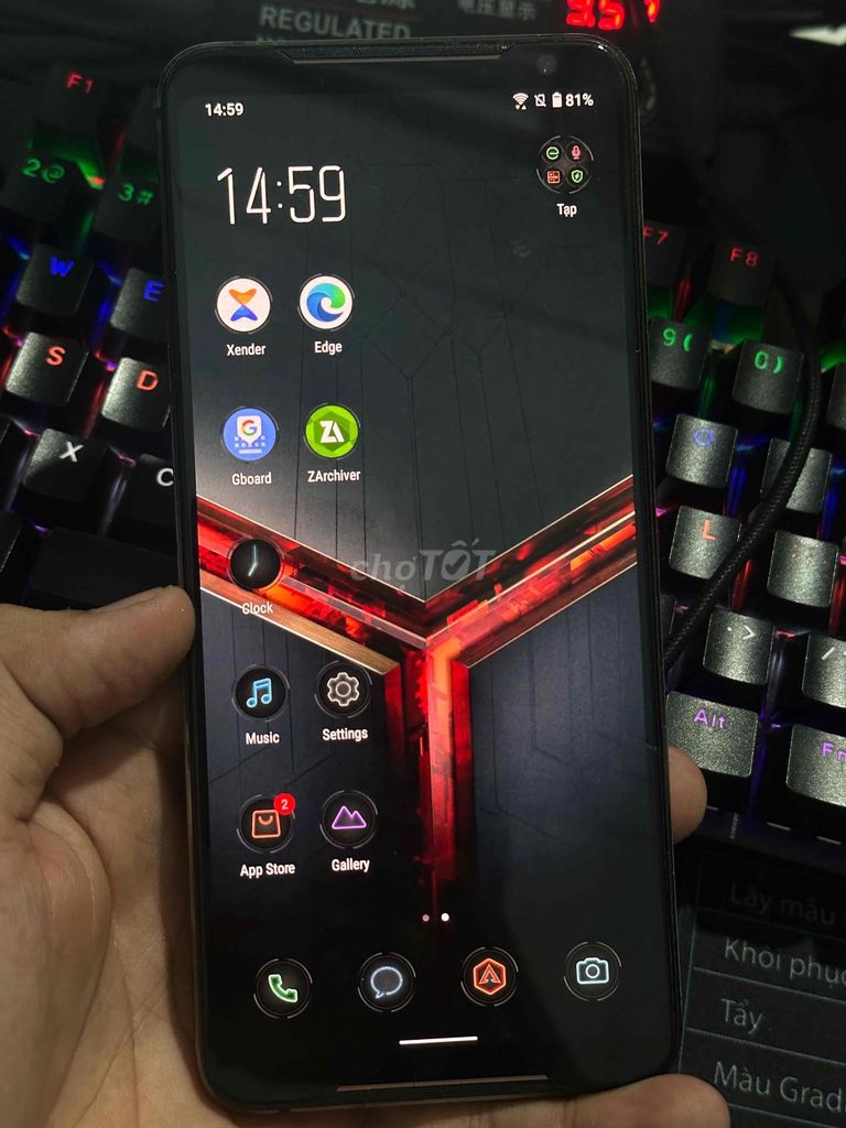 ROG Phone 2 8/128GB full chức năng nút kính nhẹ. Mua bán Điện thoại tại Quận 12 Tp Hồ Chí Minh được đăng bởi Thanh Tú hình 1