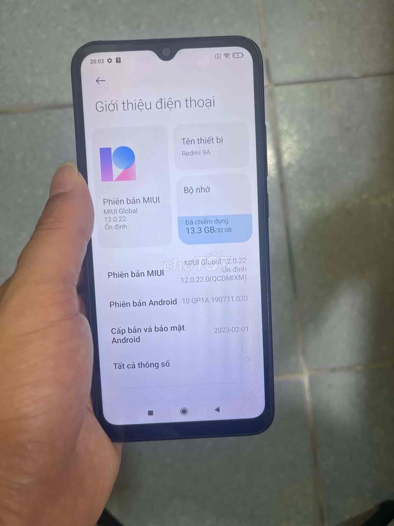Xiaomi Redmi 9A 32GB Đen. Mua bán Điện thoại tại Quận Nam Từ Liêm Hà Nội được đăng bởi Bùi Thơm hình 1