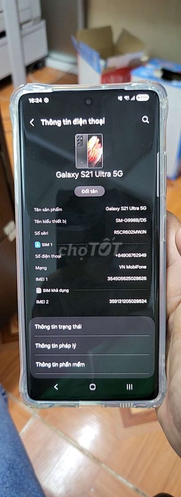 Samsung Galaxy S21 Ultra 5G 12GB/128GB 2 sim. Mua bán Điện thoại tại Huyện Hóc Môn Tp Hồ Chí Minh được đăng bởi Trung Hậu hình 1