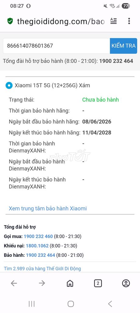 Xiaomi 15T 5G 12GB/256GB Xám. Mua bán Điện thoại tại Huyện Gia Lộc Hải Dương được đăng bởi Tên chưa cung cấp hình 1