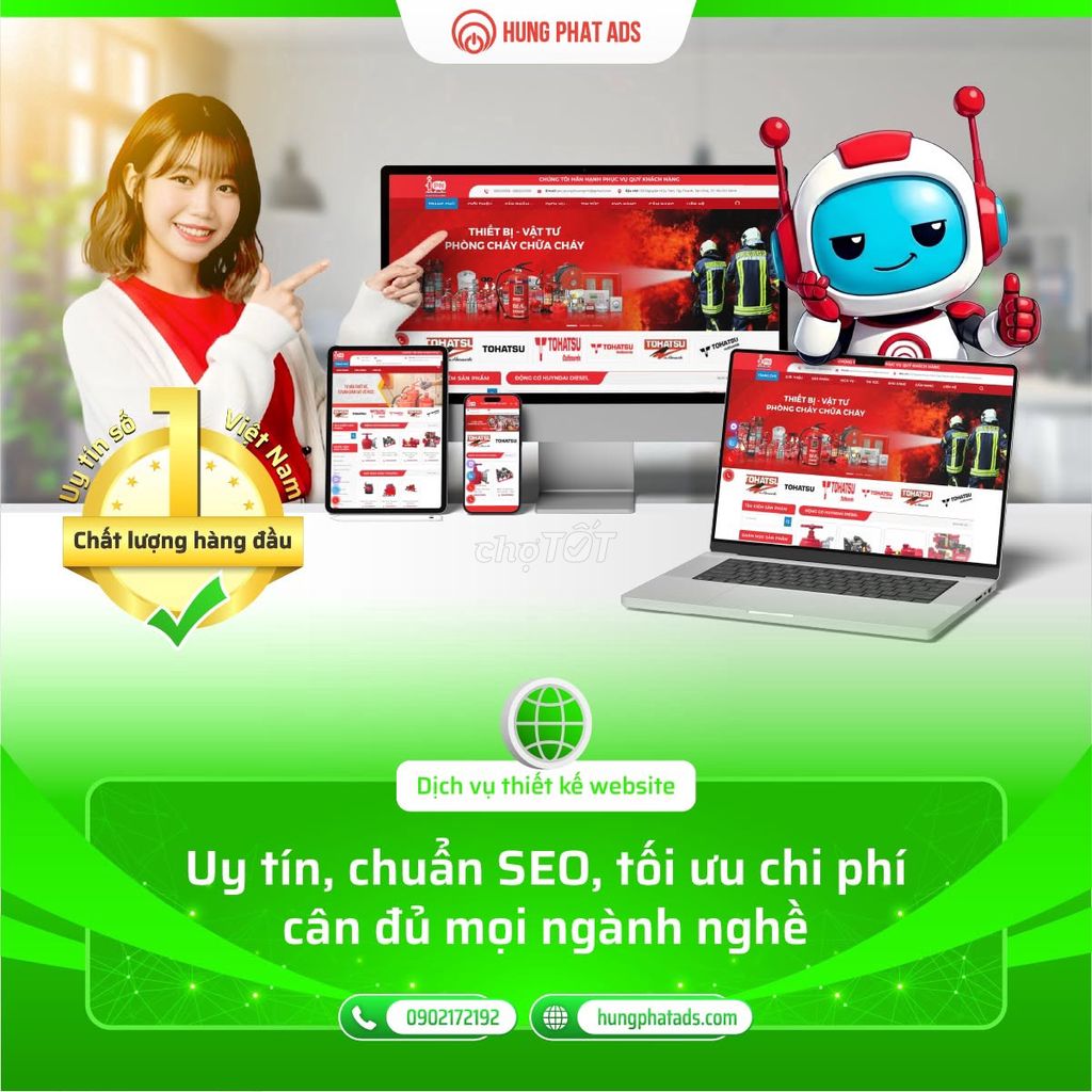 Hưng Phát Ads Thiết kế website chuẩn SEO. Dịch vụ tại Quận Bình Thạnh Tp Hồ Chí Minh được đăng bởi Công Ty Hưng Phát Ads hình 1