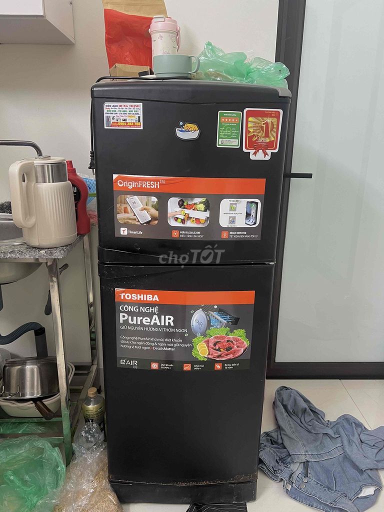 Tủ lạnh Toshiba Đen Đã sử dụng. Mua bán Tủ lạnh tại Quận Đống Đa Hà Nội được đăng bởi PHẠM ANH hình 1