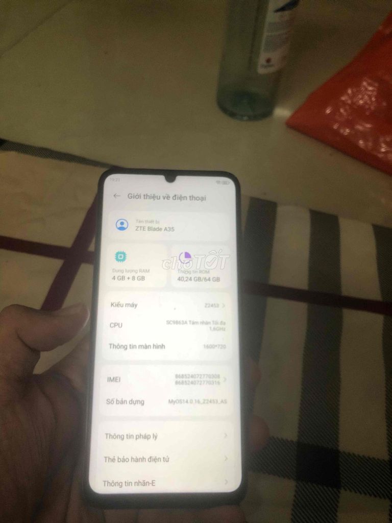 ZTE Blade A35 64GB Đen. Mua bán Điện thoại tại Quận 8 Tp Hồ Chí Minh được đăng bởi thien tai hình 1