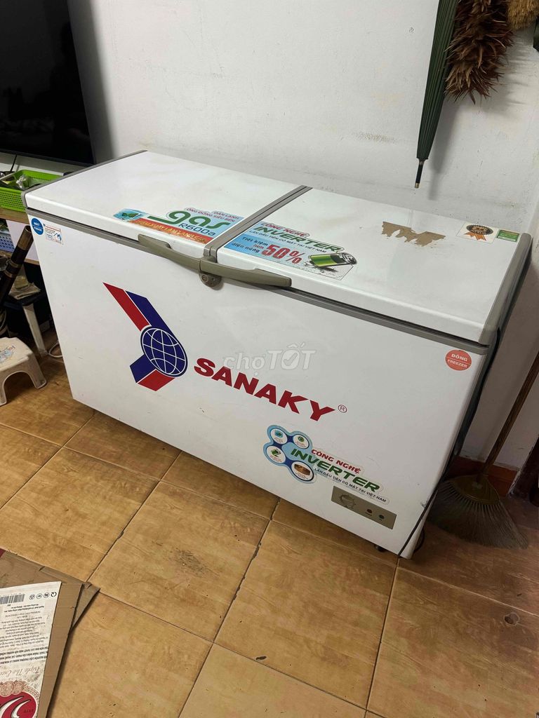 Tủ đông Sanaky 400L inverter 2 ngăn. Mua bán Tủ lạnh tại Quận Bắc Từ Liêm Hà Nội được đăng bởi Tủ lạnh máy giặt cũ hình 1