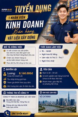 TUYỂN NAM NVKD BÀ RỊA-VŨNG TÀU