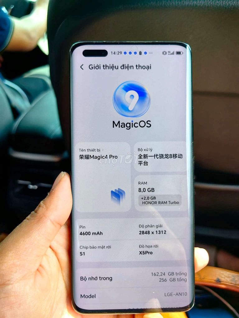 Honor Magic 4 Pro 8/256GB Xám. Mua bán Điện thoại tại Quận 1 Tp Hồ Chí Minh được đăng bởi Peter Hoang hình 1