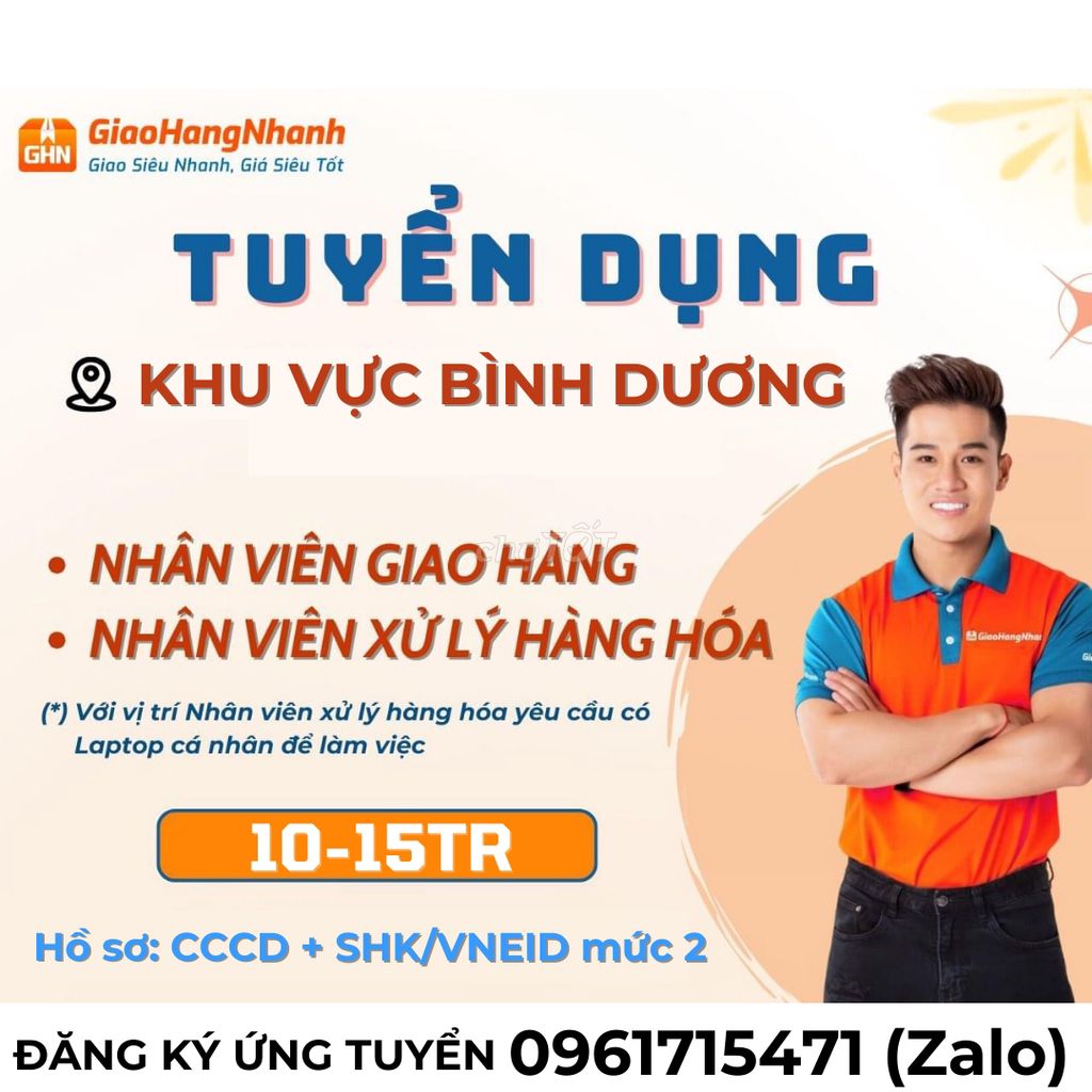 NHÂN VIÊN XỬ LÝ LÀM TẠI KHO (KHÔNG YC KINH NGHIỆM)