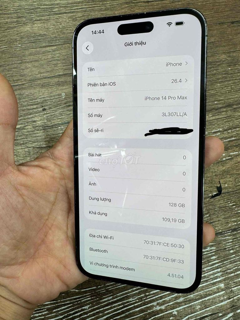 iPhone 14 Pro Max 128GB Đen. Mua bán Điện thoại tại Thành phố Vũng Tàu Bà Rịa - Vũng Tàu được đăng bởi phạm quang hình 1
