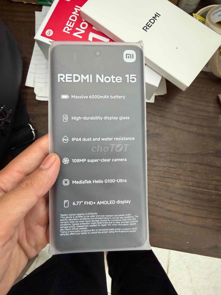 Xiaomi Redmi Note 15 4G Đen. Mua bán Điện thoại tại Quận 7 Tp Hồ Chí Minh được đăng bởi Minh Nhật hình 1