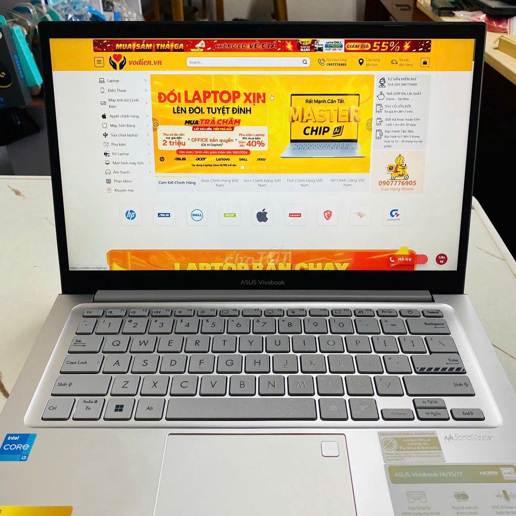 Asus Vivobook X1404ZA i3-1215U-8GB-512GB-Win11-BOX. Mua bán Laptop tại Quận Ninh Kiều Cần Thơ được đăng bởi Võ Diện hình 1