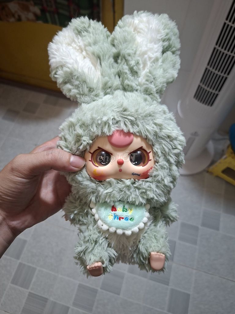 Thú nhồi bông vải bông xanh lá