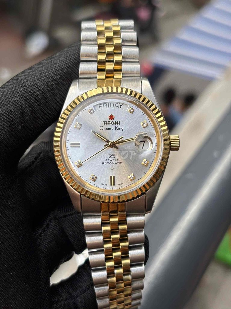 Đồng hồ Titoni Nam Automatic 38mm. Mua bán Đồng hồ tại Huyện Thanh Sơn Phú Thọ được đăng bởi Đinh Quốc An hình 1