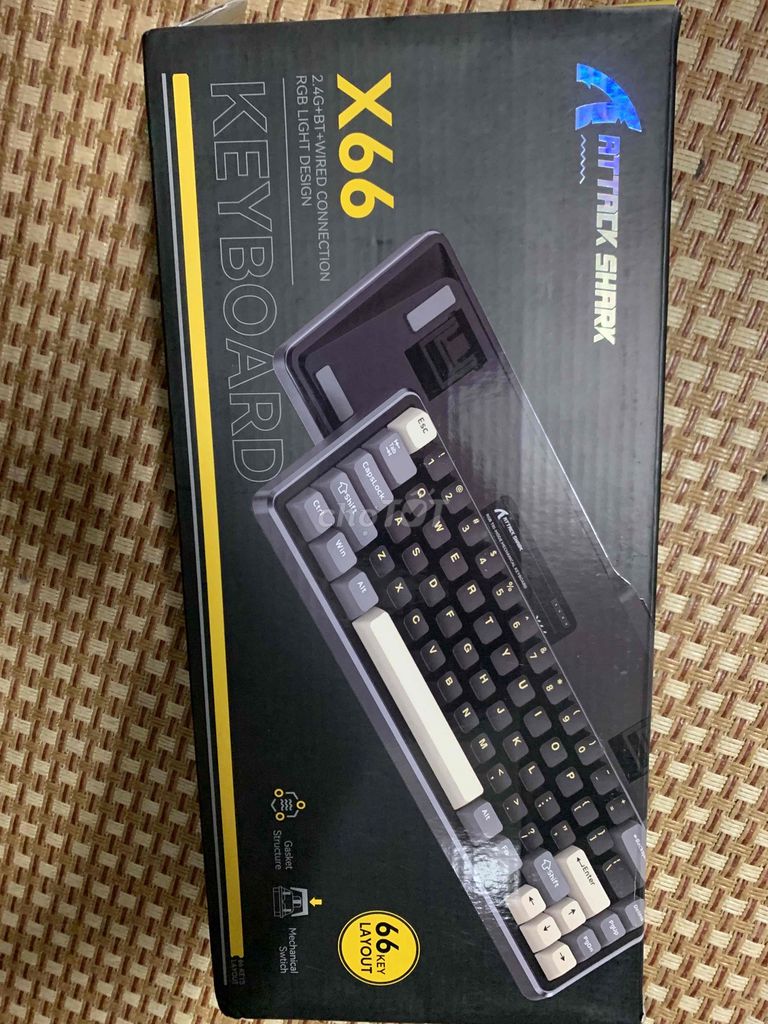 Bàn phím cơ Attack Shark X66. Mua bán Phụ kiện (Màn hình, Chuột...) tại Huyện Vũ Thư Thái Bình được đăng bởi Huy Pham hình 1