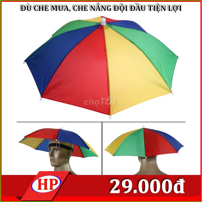 Dù đội đầu vải dù đa sắc. Mua bán Phụ kiện thời trang khác tại Quận Ninh Kiều Cần Thơ được đăng bởi PHƯỚC HIỆP hình 1