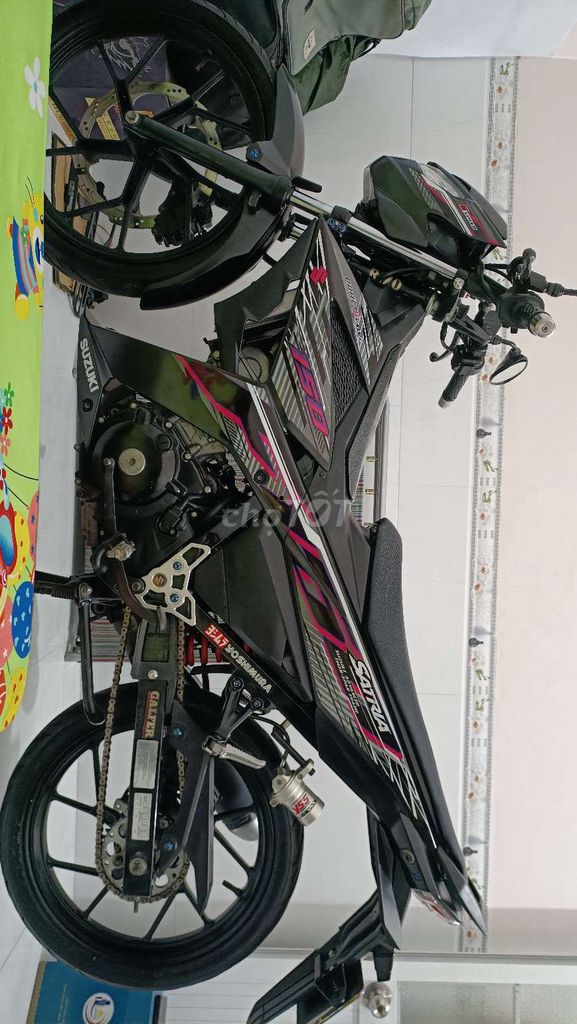 Suzuki Raider 2018 Đen up full satria máy zin. Mua bán Xe máy tại Thành phố Long Xuyên An Giang được đăng bởi Hoàng Khải hình 2