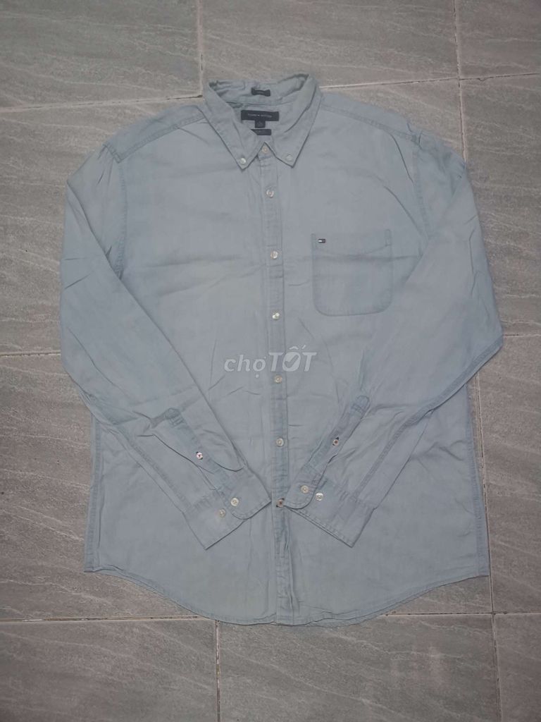 Áo sơmi dài tay Tommy Hilfiger Xanh Wash size XL. Mua bán Quần áo tại Quận Gò Vấp Tp Hồ Chí Minh được đăng bởi Hàng 2handsgood hình 1