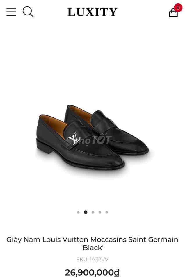 Giày công sở Louis Vuitton Da bê Ý Đen 40. Mua bán Giày dép tại Thành phố Ninh Bình Ninh Bình được đăng bởi Tuấn Thịnh Chuyên giày 2nd hàng hiệu hình 1