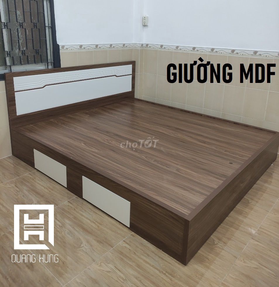 GIƯỜNG MDF-GIƯỜNG MDF=GIƯỜNG MDF=GIƯỜNG MDF$GIƯỜNG. Mua bán Giường, chăn ga gối nệm tại Thành phố Thủ Đức Tp Hồ Chí Minh được đăng bởi NỘI THẤT NHÀ XINH hình 1