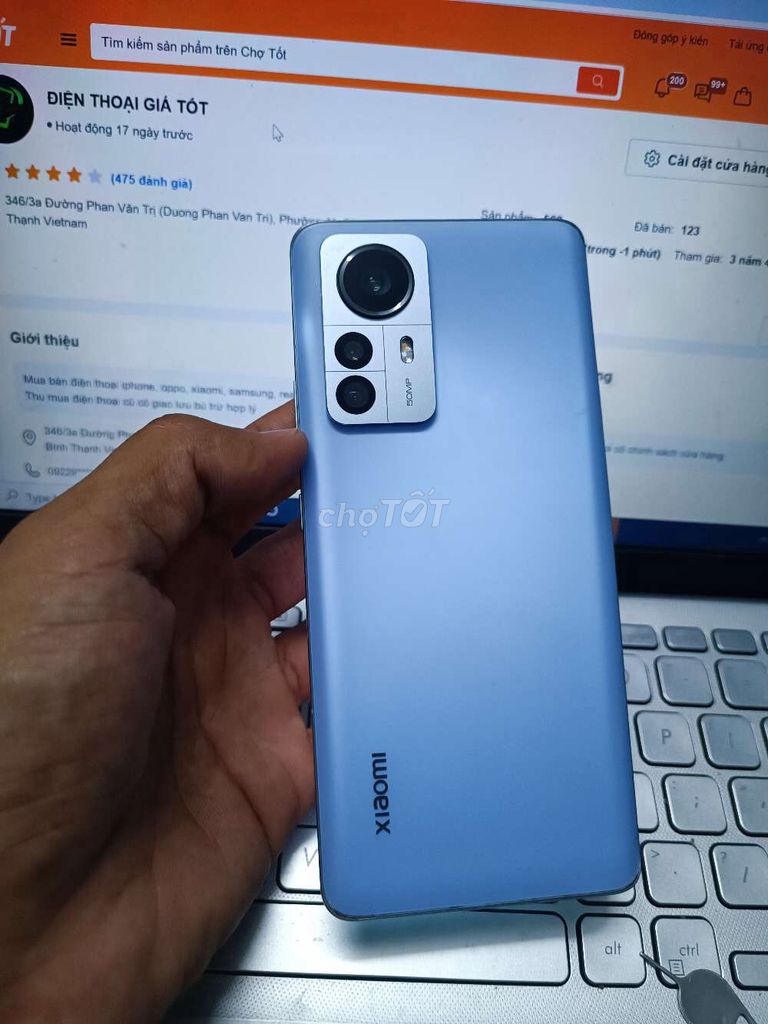 XIAOMI 12S PRO 8GB.128GB PIN 4600 SNAP 8+ GEN 1. Mua bán Điện thoại tại Quận Bình Thạnh Tp Hồ Chí Minh được đăng bởi Dân Mobile hình 1