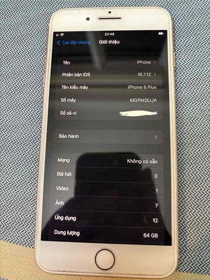 Iphone 8+ 64GB vàng hồng quốc tế. Mua bán Điện thoại tại Thành phố Thủ Đức Tp Hồ Chí Minh được đăng bởi Hiếu Nguyễn
