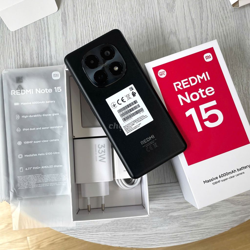 Redmi Note 15 6/128GB Đen 99% như mới bh 18th FPT. Mua bán Điện thoại tại Quận 10 Tp Hồ Chí Minh được đăng bởi 24hShop hình 1