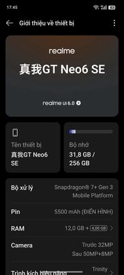Realme neo 6se giao lưu máy khác. Mua bán Điện thoại tại Huyện Thanh Trì Hà Nội được đăng bởi Pham Duy