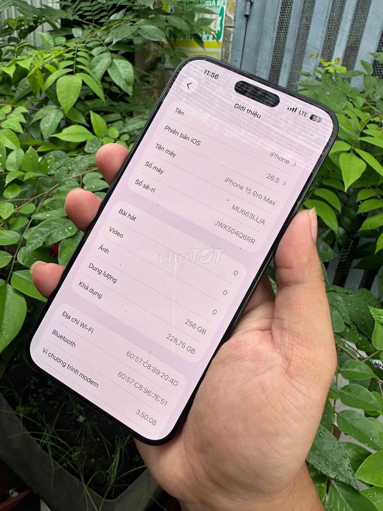 iPhone 15 Pro Max 256GB Đen. Mua bán Điện thoại tại Huyện Bình Chánh Tp Hồ Chí Minh được đăng bởi Lâm mobiphone hình 1