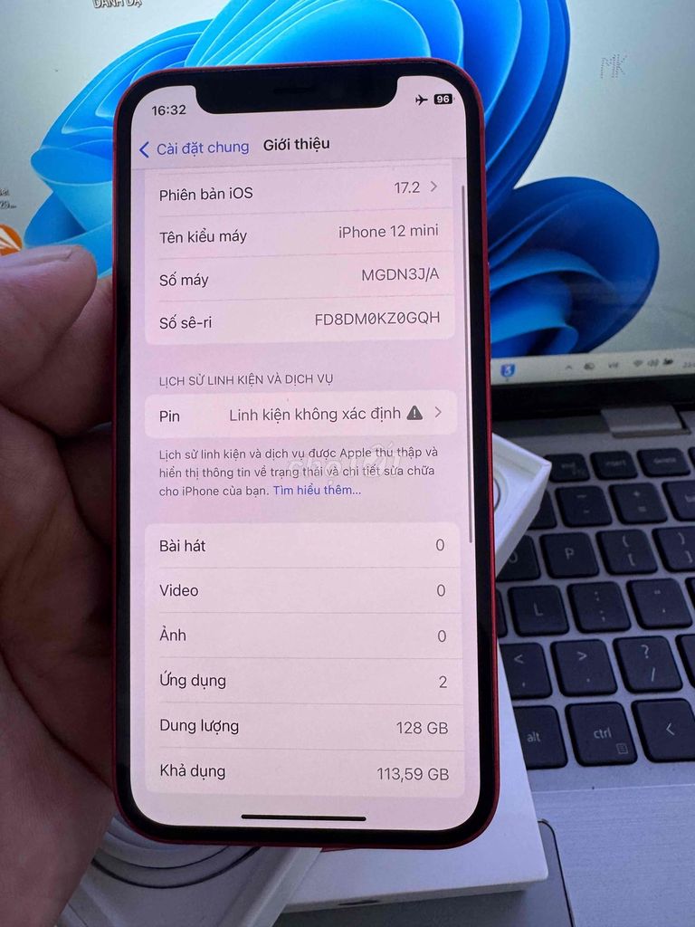 Apple iPhone 12 mini 128GB Đỏ J/A Mới. Mua bán Điện thoại tại Quận 6 Tp Hồ Chí Minh được đăng bởi QUỐC THIÊN BÁN GÓP 0 ĐỒNG  hình 1