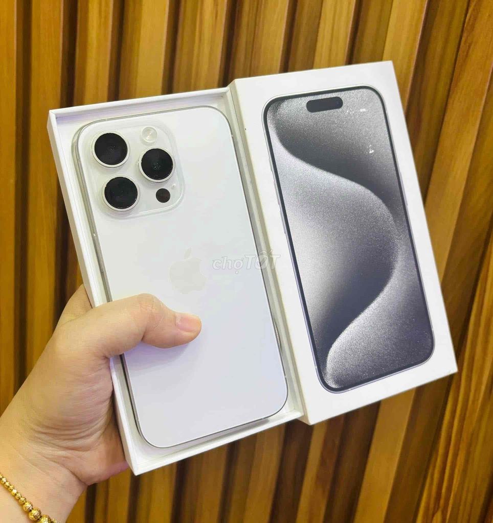 iPhone 15 Pro 128G TRẮNG NEW FULLBOX APPLE 09/2025. Mua bán Điện thoại tại Quận 10 Tp Hồ Chí Minh được đăng bởi iStockHCM hình 1