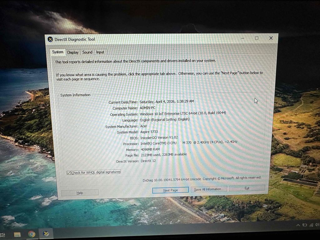 Acer Aspire 5733 i3 4GB Đen. Mua bán Laptop tại Quận 12 Tp Hồ Chí Minh được đăng bởi asdasd dsasa hình 1