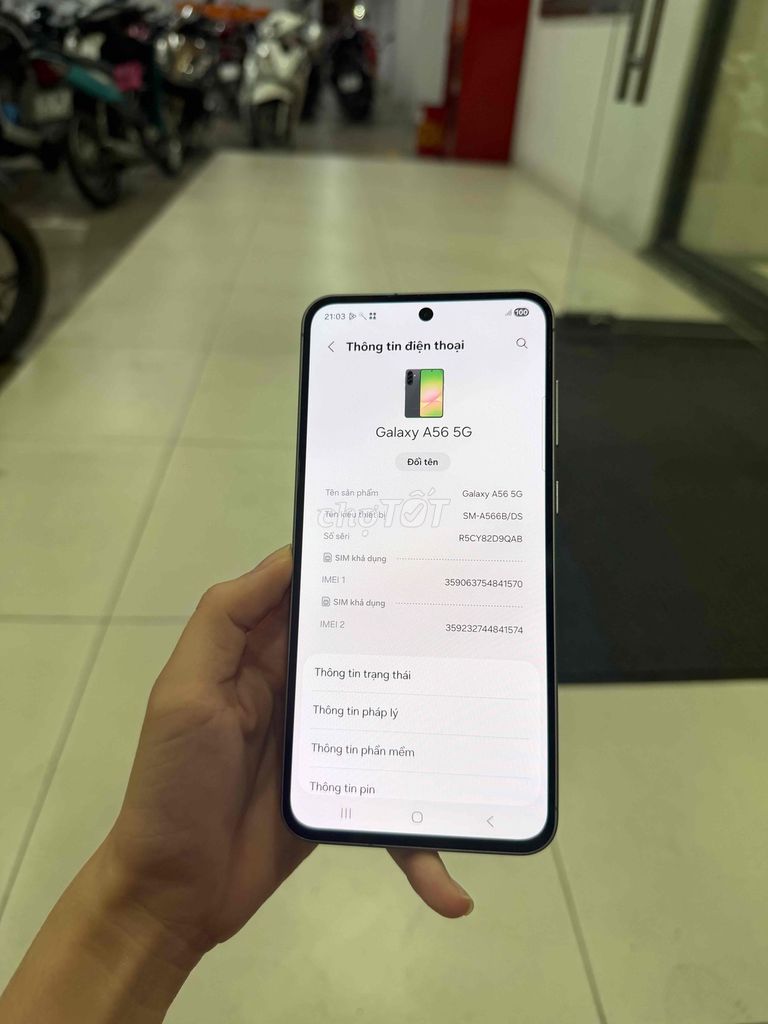 Samsung Galaxy A56 5G 8GB/256GB Đen. Mua bán Điện thoại tại Thành phố Thủ Dầu Một Bình Dương được đăng bởi Điện Thoại Giá rẻ Bình Dương hình 1
