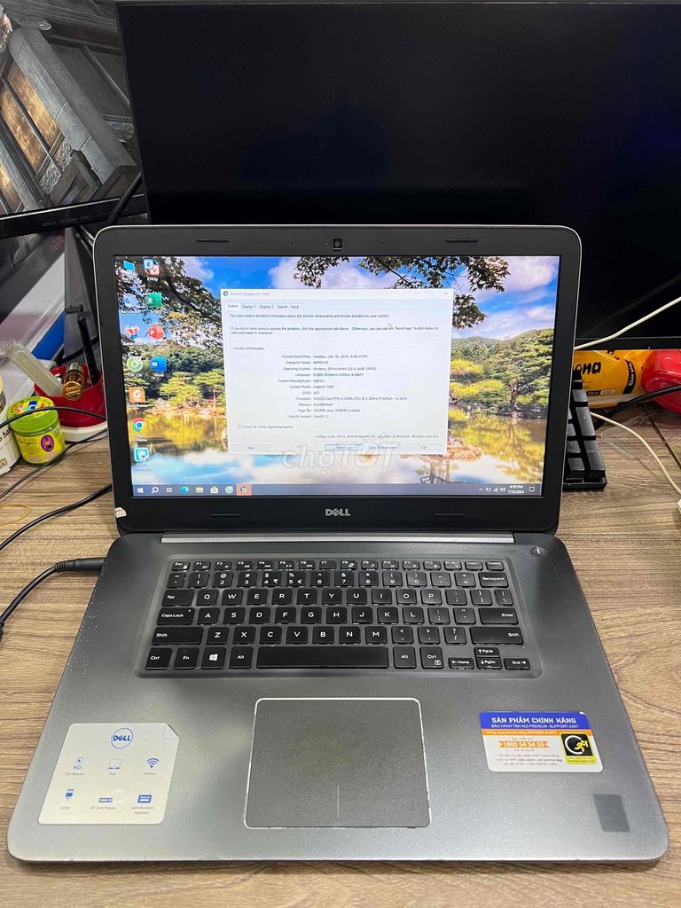 Dell 7548 i5 gen 5 8gb ssd 256 vga rời 4gb