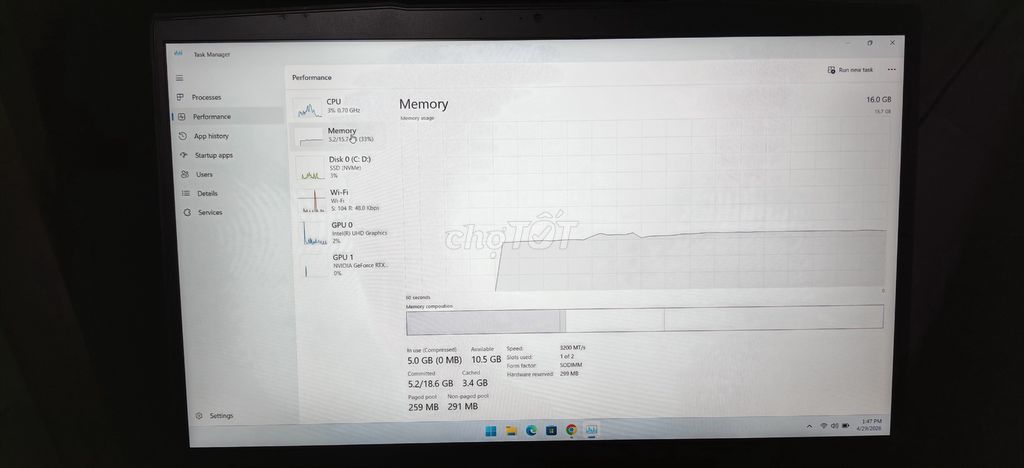 MSI GF63 12450h 16GB/512GB. Mua bán Laptop tại Quận 1 Tp Hồ Chí Minh được đăng bởi Nguyễn Ngô Hoàng Tuấn Lâm hình 1