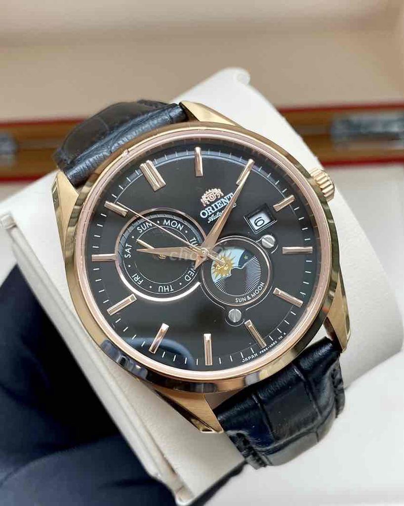 Orient Sun & Moon Gen 5 vàng hồng cực đẹp