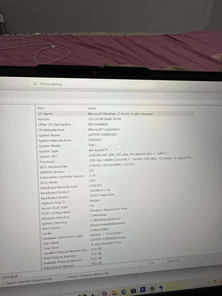 Lenovo Ideapad 3 Core i7, RAM 16GB, SSD 512GB. Mua bán Laptop tại Quận Sơn Trà Đà Nẵng được đăng bởi master Yi hình 1